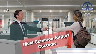 English for most common airport customs questions