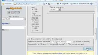 Exportar e importar base de datos de mysql con phpmyadmin