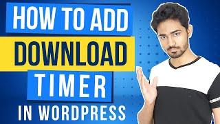 How to Add Download Timer in WordPress | Advanced Timer Scripts | Urdu / Hindi