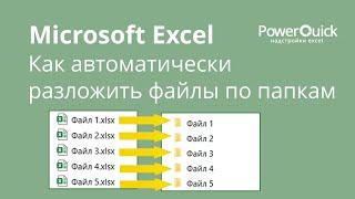 Как автоматически разложить файлы по нужным папкам при помощи Excel