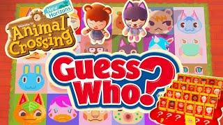 GUESS WHO? Animal Crossing Minigame  - ACNH Minigames w/ Gelo Plays