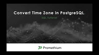 PostgreSQL Convert Time Zone to PST