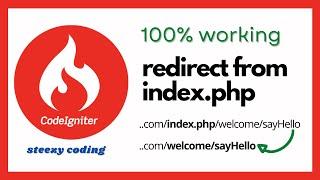 CodeIgniter Redirect From index.php In URL | 100% Working | Use .htaccess File For Redirect Rule