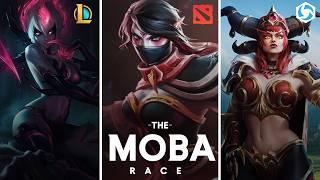 The MOBA Race - League of Legends vs Dota 2 vs Heroes of the Storm