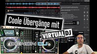 Coole Übergänge mit Virtual DJ Software, Denon X1800 Mixer und Denon SC25000M Controllern