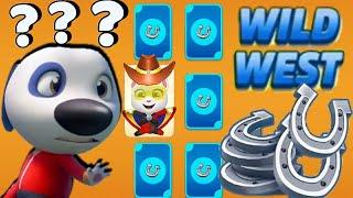 Talking Tom Gold Run WILD WEST event Lucky Cards Carnaval Angela vs Roy Raccoon Gameplay