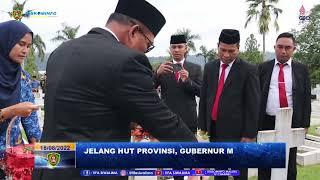 JELANG HUT PROVINSI, GUBERNUR MI ZIARAH DAN TABUR BUNGA DI TMP KAPAHAHA