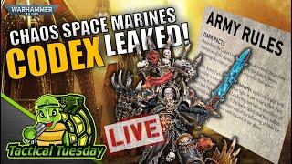 Chaos Space Marine Codex Review! | TacticalTuesday Warhammer 40k Show