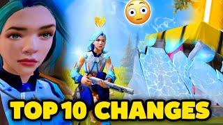 Top 10 SHOCKING CHANGES IN FREEFIRE AFTER OB UPDATE Must Watch*