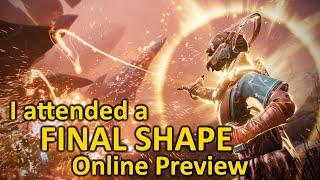 I Attended a Final Shape Online Preview (Destiny 2)