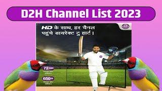 D2h Channel List 2023 | HD and SD Packs