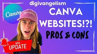 CANVA WEBSITES in 2024: Pros & Cons