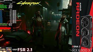 Cyberpunk 2077 Ray Tracing Ultra FSR 2.1 Mod 1440p | RX 6900 XT | Ryzen 7 5800X 3D