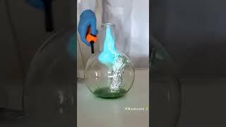 (Cuso4 + hcl acid) solution + aluminium pieces + at last fire  it