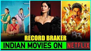 10 Record Breaking Indian Movies On NETFLIX 2022 | Top 10 Most Watched Indian Movies On Netflix