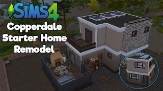 COPPERDALE STARTER HOME REMODEL | Sims4 | CC included