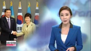 President Park meets with Kazakh prime minister in Seoul