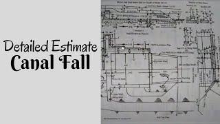 Detailed Estimate of Canal Fall | Estimating and Costing | Civil Engineering | SBK Concept