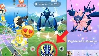 Finally  Catching *Shiny Necrozma* with Beast Ball on Necrozma Fusion day..... Pokemon go