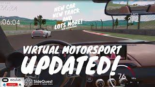 Virtual Motorsports VR Gameplay UPDATED  - Sidequest DEMO Oculus Quest 2 Gameplay - Read Description