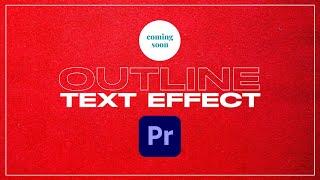 How to Make Outline Text Effect in Adobe Premiere Pro in Hindi || Like @Algrow