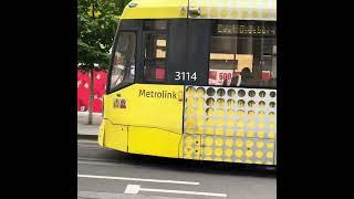 Manchester Metrolink Trams, 3095/3114 Cross & Market Street. City