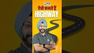 Highways ऐसे बनते है  Constructions of Indian Highways | Chadha Sir #civilengineering #shorts #kgs