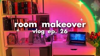 vlog ep. 26 : разбираю и переделываю полку с kpop коллекцией  pinterest room makeover