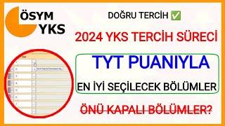 2024 YKS TERCİH SÜRECİTYT PUANIYLA EN İYİ ÖNÜ AÇIK BÖLÜMLER ATAMASI EN İYİ OLAN 2 YILLIK BÖLÜMLER 