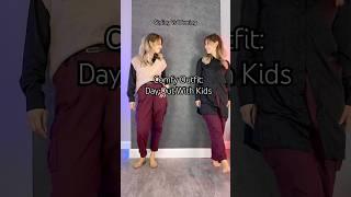 Wearing Vs Styling: Day Out With Kids #wearingvsstyling #comfyoutfit #coldweatherstyle #cozyoutfit