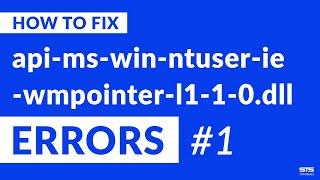 api-ms-win-ntuser-ie-wmpointer-l1-1-0.dll Missing Error on Windows | 2020 | Fix #1