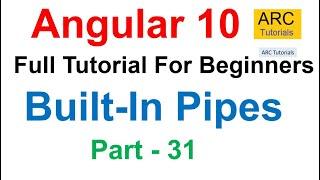 Angular 10 Tutorial #31 - Built-In Pipes in Angular | Angular 10 Tutorial For Beginners