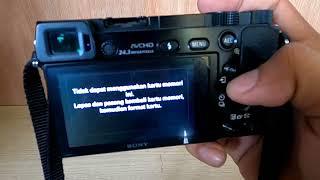 Cara mengatasi memori tidak terbaca di kamera sony A6000 dan sejenisnya