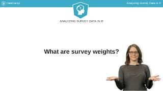 R Tutorial: What are survey weights?