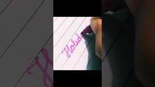 Holiday ** handwriting english ️ cursive letters|  #shortvideo #shorts by NM writing