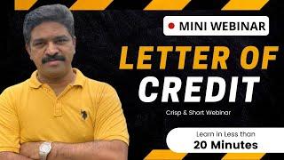 Mini Webinar | Letter of Credit | CA Raja Classes