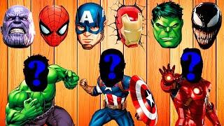 Wrong Heads Top Superheroes | Can You Guess Correct Head ? | 4 | #WrongHead  #superheroes #hulk