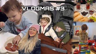 VLOGMAS #3 || İKİ BEBEKLİ RUTİNLERİM | AKTİVİTE ÖNERİSİ | EK GIDA | 2 YAŞ SENDROMU | ALIŞVERİŞ