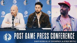 Jason Kidd, Klay Thompson & Kyrie Irving | Post Game vs MIL | 03/01/25