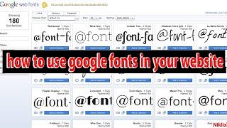 Google fonts on your website | #googlefonts
