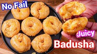 Badusha or Balushahi Sweet Flaky Dessert with Tips & Tricks | Badsha Sweet - Halwai Style