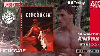 Kickboxer 35th Anniversary 4K UltraHD Blu-ray limited steelbook with lenticular slipcover unboxing