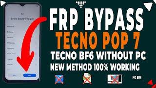 TECNO POP7 FRP BYPASS ANDROID 12 LATEST PATCH |Tecno BF6 Frp | Tecno Pop 7 Google Account Bypass