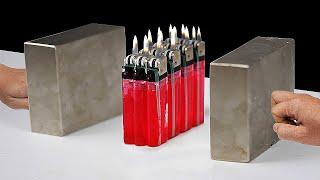 Super Magnets meets Lighters [ TRY NOT TO GET SATISFIED !  ]