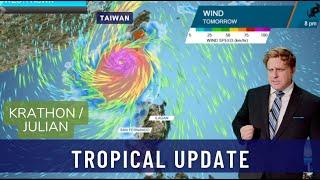 Typhoon Julian : Krathon hits the Philippines, and heads towards Taiwan