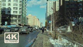 Spring in Mongolia | Walking through the streets of Ulaanbaatar | 4K | ASMR