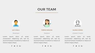 Create The Our team Section By Using HTML & CSS | Computer Conversation