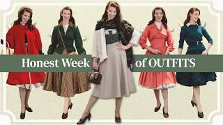 An honest week of cold weather (vintage) outfits