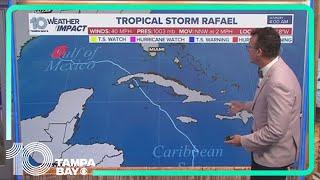 Tracking the Tropics: Tropical Storm Rafael continues to weaken