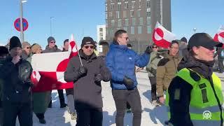 Greenlanders march to US consulate building, protesting Trump’s annexation bid